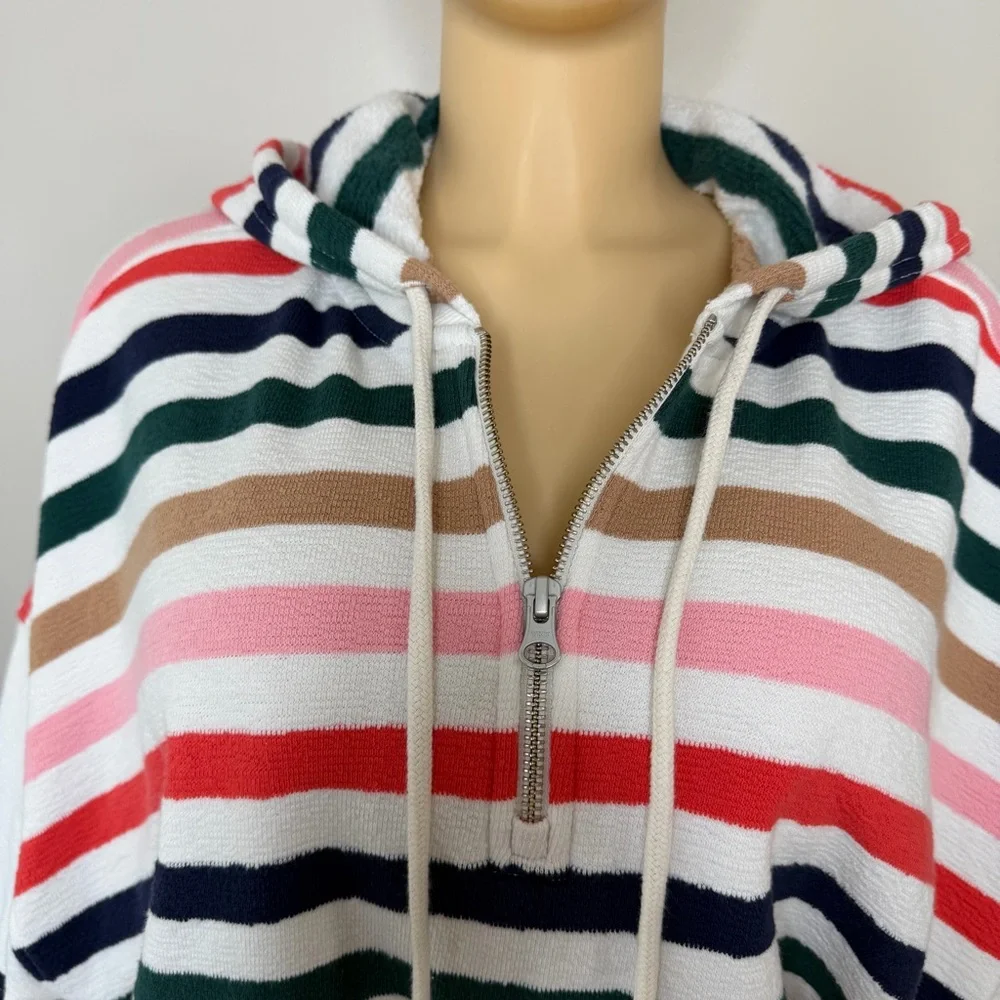 Aerie Always and Forever Colorful Striped Sweatshirt Size Large - Picture 3 of 11